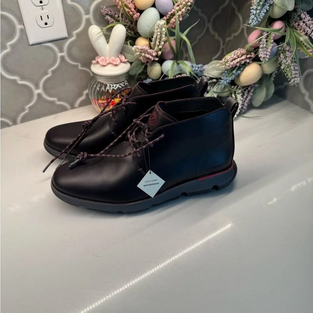 Cole Haan Men's Zerogrand Waterproof Chukka Boot - Pinot/Magnet